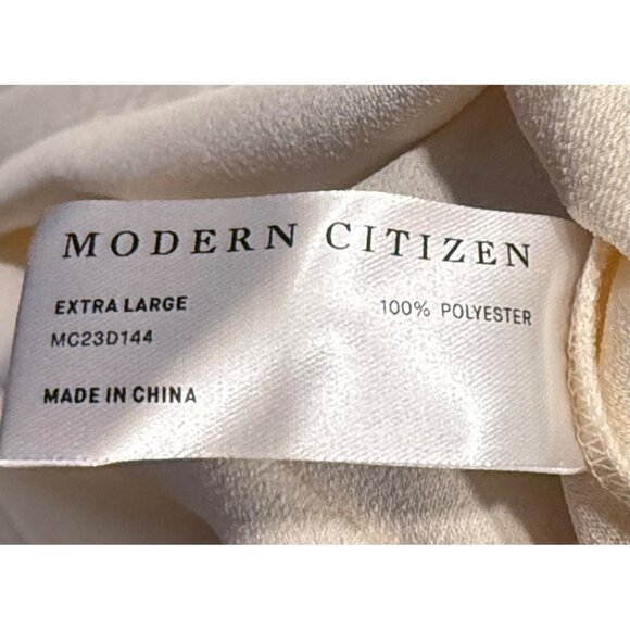 Modern Citizen Womens Ivory Dress XL Smocked Waist Flowy Coquette Grecian - Picture 6 of 6